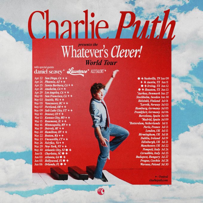 Charlie Puth legger til date i Barcelona