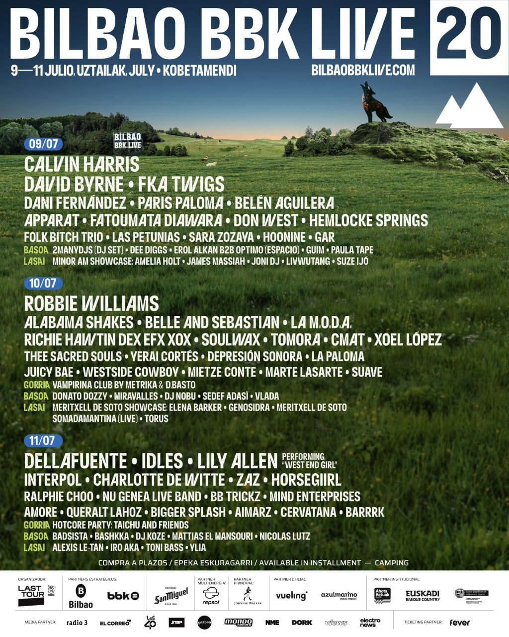 FKA kvister blir med Bilbao BBK Live; plakat i flere dager