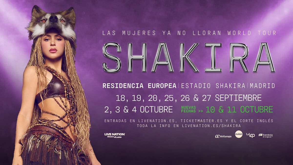 Shakira legger til ytterligere 2 datoer, etter å ha utmattet de 9 første