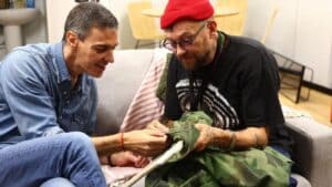 Pedro Sánchez, med Damon Albarn, Amaia, Juanjo og Martin, på Primavera Sound