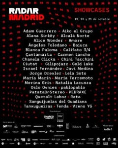 Jorge Drexler, Alcalá Norte, Natalia Lacunza... på RADAR Madrid