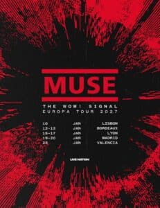 Muse annonserer tre konserter i Spania i januar 2027